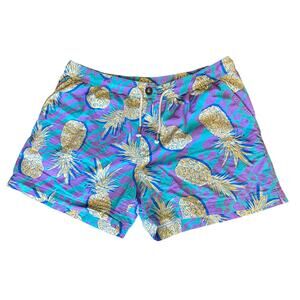 Men's Chubbies Pineapple Shorts Cotton Blend XXL Summer Beach Hawaiian Elastic